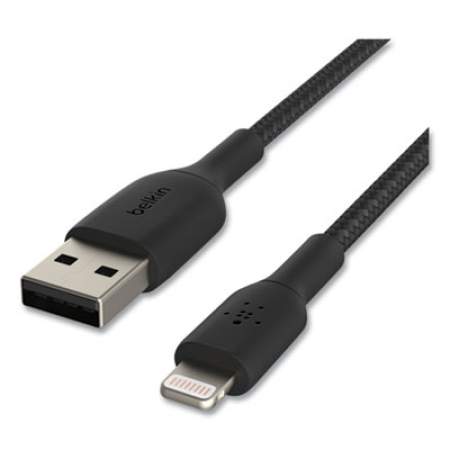 Belkin BOOST CHARGE Braided Lightning to USB-A ChargeSync Cable, 6.6 ft, Black (CAA002BT2MBK)