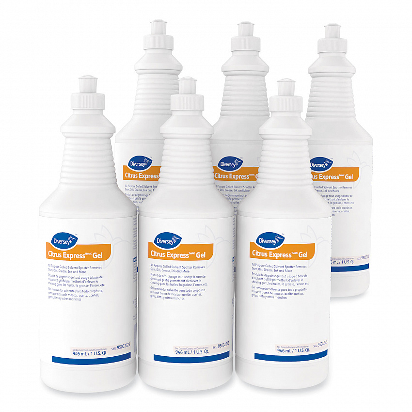 Citrus Express Gel Spotter, Citrus Scent, 32 oz Squeeze Bottle, 6/Carton (95002523)