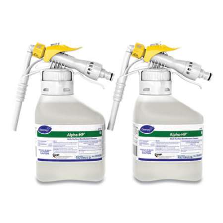 Diversey Alpha-HP Multi-Surface Disinfectant Cleaner, Citrus Scent, 1.5 L RTD Spray Bottle, 2/Carton (5549254)