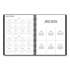 Blue Sky Aligned Weekly Appointment Planner, 11 x 8.25, Black Cover, 12-Month (Jan to Dec): 2022 (123846)