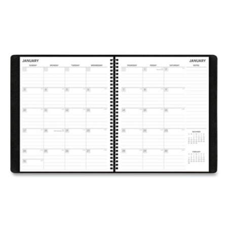 Blue Sky Aligned Monthly Planner with Built-In Pocket Page, 11 x 9, Black Cover, 12-Month (Jan to Dec): 2022 (123849)