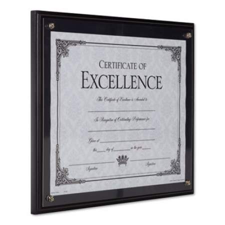 DAX Award Plaque, Wood/Acrylic Frame, Up to 8.5 x 11, Black (N15908NT)