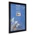 DAX Black Solid Wood Poster Frames with Plastic Window, Wide Profile, 16 x 20 (2863V2X)