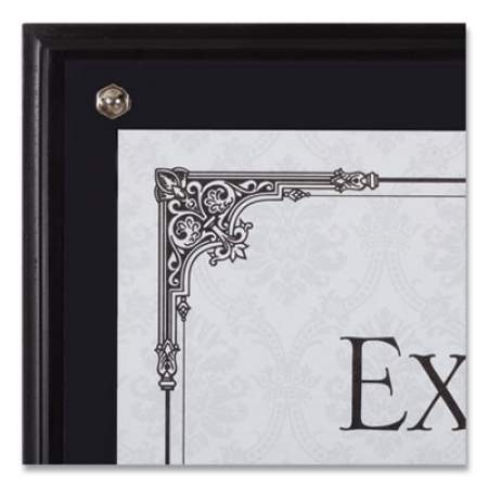 DAX Award Plaque, Wood/Acrylic Frame, Up to 8.5 x 11, Black (N15908NT)