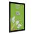 DAX Black Solid Wood Poster Frames with Plastic Window, Wide Profile, 18 x 24 (2863W2X)