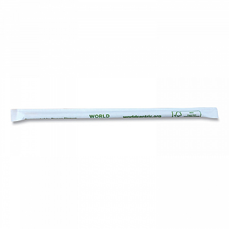 Sustainable Kraft Paper Straws, Wrapped, 8
