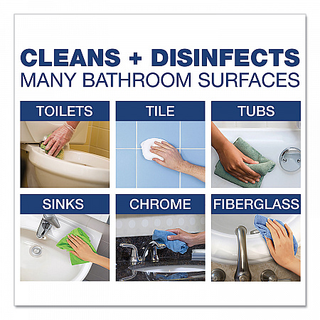 Disinfecting-Sanitizing Bathroom Cleaner, Citrus Scent, 32 oz Trigger Spray Bottle (19214EA)