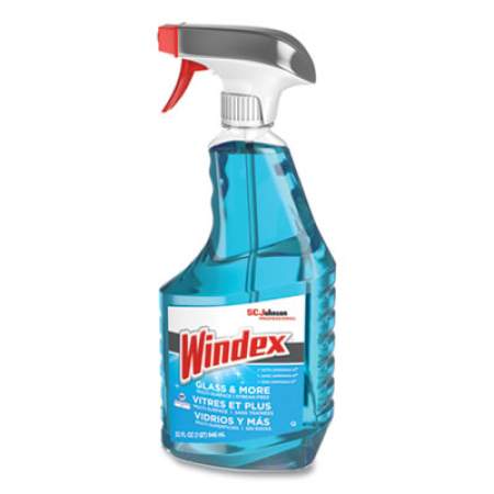 Windex Glass Cleaner with Ammonia-D, 32oz Capped Bottle with Trigger, 12/Carton (695237)