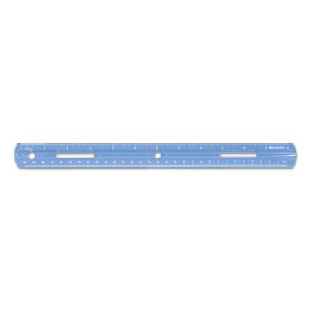Westcott Plastic Ruler, Standard/Metric, 12" (30 cm) Long, Assorted Translucent Colors (17722)