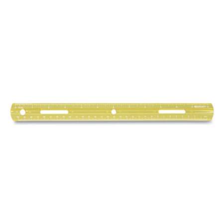Westcott Plastic Ruler, Standard/Metric, 12" (30 cm) Long, Assorted Colors, Plastic, 36/Box (24404182)