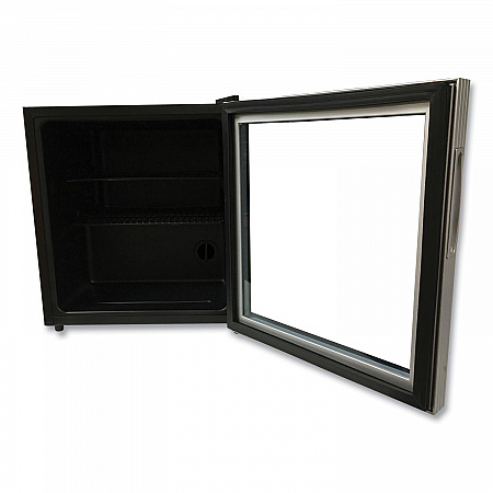 1.6 Cu. Ft. Refrigerator/Beverage Cooler, 18.25 x 17.25 x 20, Black/Platinum Trim Glass Door (ARBC17T2PG)