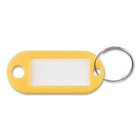 Advantus Key Tags Label Window, 0.88 x 0.19 x 2, Yellow, 6/Pack (KEY98021)
