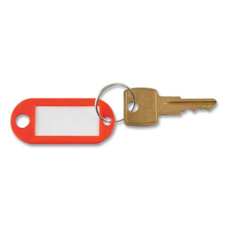 Advantus Key Tags Label Window, 0.88 x 0.19 x 2, Red, 6/Pack (24421958)