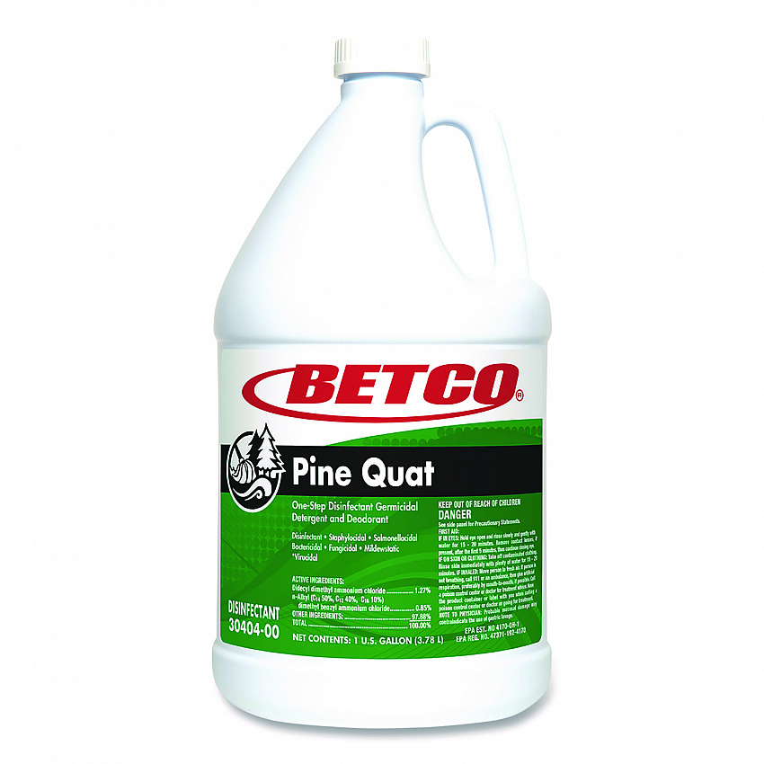 Pine Quat Disinfectant, Pine Scent, 128 oz Bottle, 4/Carton (3040400)