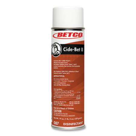Betco Cide-Bet II Aerosol Disinfectant Spray, Floral Scent, 19 oz Aerosol Spray, 12/Carton (0872300)
