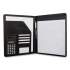 Bond Street Faux-Leather Padfolio with Solar Calculator, 9 x 12 Pad, 9.75 x 12.5, Black (24394148)