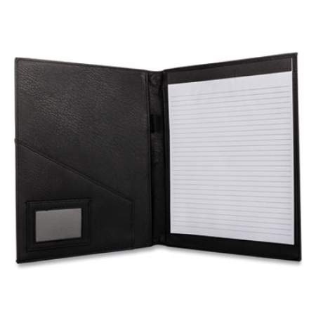 Bond Street Faux-Leather Padfolio, 9 x 12 Pad, 9.75 x 12.5, Black (24394153)