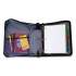 Case it Sidekick Zipper Binder with Removable Expanding File, 3 Rings, 2" Capacity, 11 x 8.5, Blue/Black Accents (271279)