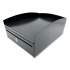 Huron Steel Horizontal File Organizer with Locking Drawer, 2 Sections, Legal Size Files, 14.25 x 11 x 6, Black (24431378)