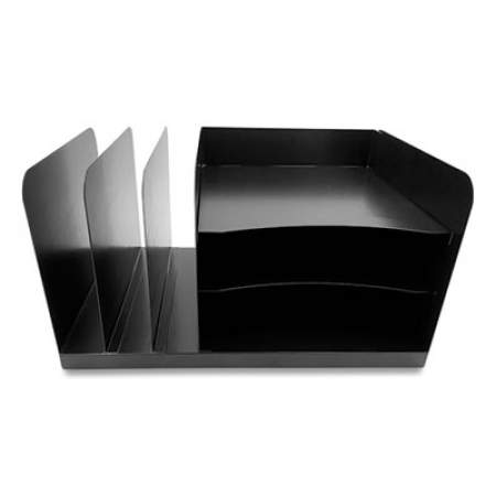 Huron Steel Combination File Organizer, 6 Sections, Legal Size Files, 15 x 11 x 8, Black (24431379)