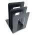Huron Steel Bookend with Sorter, Contemporary Style, 5 x 7 x 8, Black (HASZ0094)