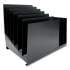 Huron Steel Vertical File Organizer, Inclined/Flat, 9 Sections, Letter Size Files, 15.25 x 11 x 12.75, Black (24431392)