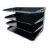 Huron Steel Horizontal File Organizer, 4 Sections, Legal Size Files, 15 x 8.66 x 9.25, Black (HASZ0151)