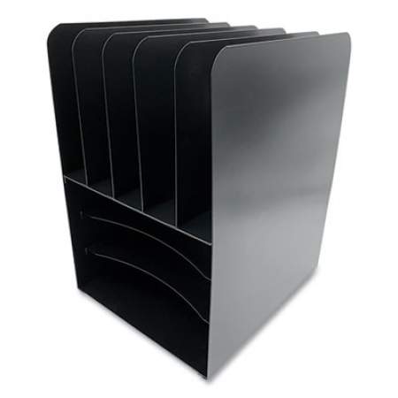 Huron Steel Combination File Organizer, 8 Sections, Legal Size Files, 11.25 x 9.5 x 14.25, Black (24431402)