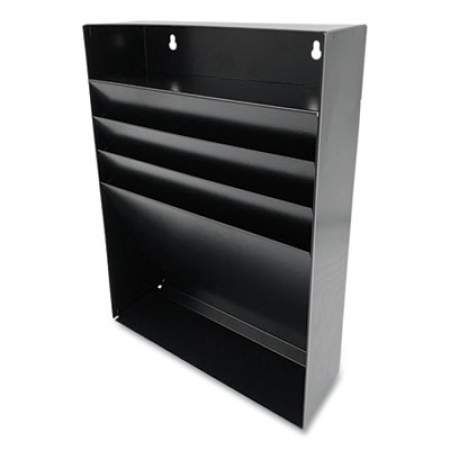 Huron Steel Drawer Organizer, 3 Compartment, 15 x 11.25 x 3.75, Steel, Black (24431407)