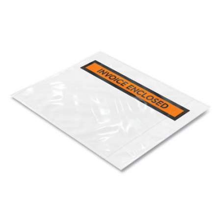 Coastwide Professional Packing List Envelope, Top-Print Front, 5.5 x 4.5, Clear/Orange, 1,000/Carton (688605)