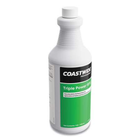 Coastwide Professional Triple Power Degreaser, Citrus Scent, 0.95 L Bottle, 6/Carton (24425450)