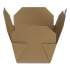 Dixie Reclosable One-Piece Natural-Paperboard Take-Out Box, 4.5 x 5 x 2.5, Brown, 450/Carton (1TOC)