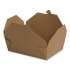 Dixie Reclosable One-Piece Natural-Paperboard Take-Out Box, 8.5 x 6.25 x 2.5, Brown, 20/Pack, 4 Packs/Carton (3TOCSC)