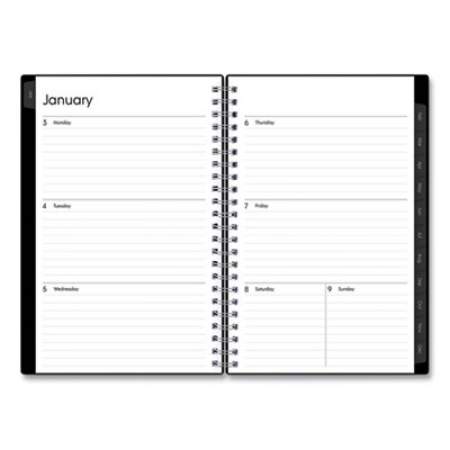 Blue Sky Enterprise Weekly/Monthly Planner, Enterprise Formatting, 8 x 5, Black Cover, 12-Month (Jan to Dec): 2022 (111291)