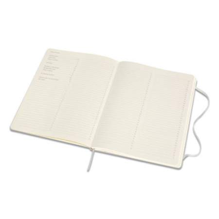 Moleskine Professional Hard Cover Notebook, Narrow Rule, Pearl Gray Cover, 9.75 x 7.5, 192 Sheets (24328596)