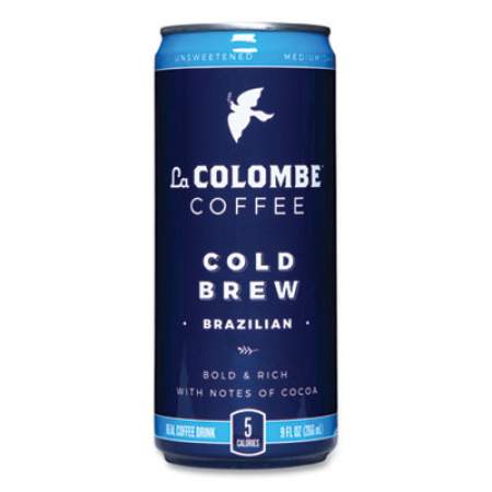 La Colombe Cold Brew Coffee, Brazilian Bold, 9 oz Can, 12/Carton (24421532)