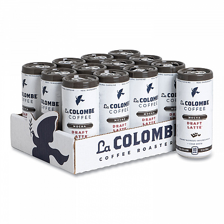 Draft Latte Cold Brew, Nitrous Infused Milk, Mocha, 9 oz Can, 12/Carton (LCT00001)