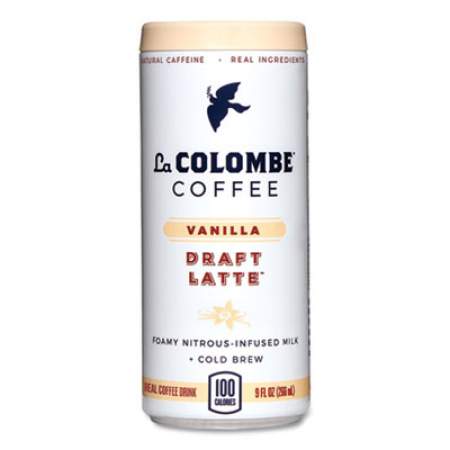 La Colombe Cold Brew Draft Latte, Vanilla, 9 oz Can, 12/Carton (24421534)
