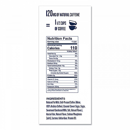 Draft Latte Cold Brew, Nitrous Infused Milk, Caramel, 9 oz Can, 12/Carton (LCT00093)
