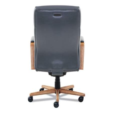La-Z-Boy Landon Executive Chair, Gray Seat/Back, Brown Base (24432654)