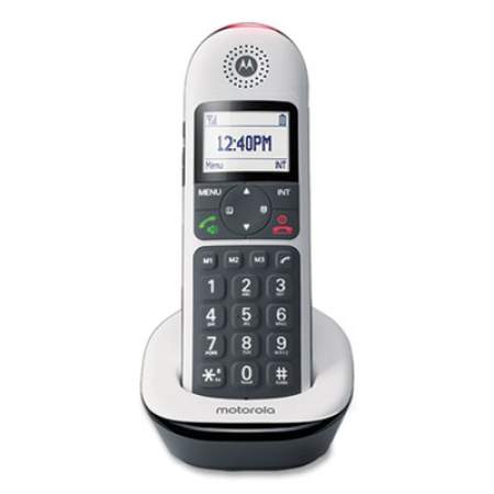 Motorola CD5013 Digital Cordless Telephone with Answering Machine, Base and 3 Handsets, White/Black (24454743)