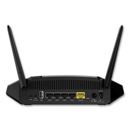 NETGEAR R6230 AC1200 Wi-Fi Router, 5 Ports, Dual-Band 2.4 GHz/5 GHz (24460658)