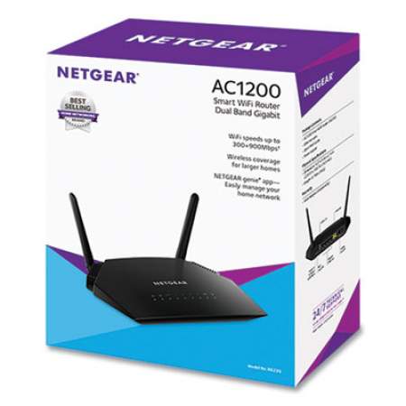 NETGEAR R6230 AC1200 Wi-Fi Router, 5 Ports, Dual-Band 2.4 GHz/5 GHz (24460658)