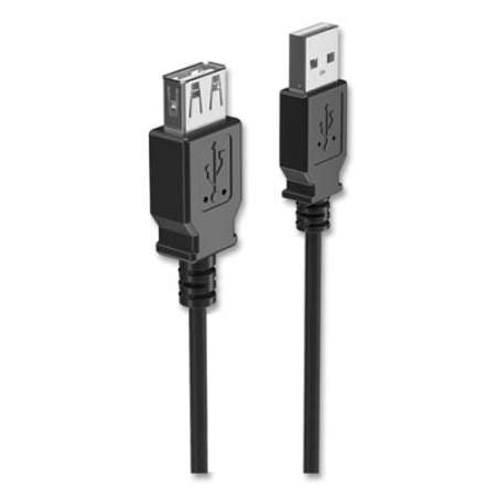 NXT Technologies USB 2.0 Extension Cable, 15 ft, Black (24400016)
