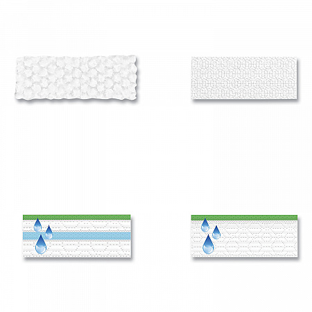 Sweeper Mop, 10 x 4.8 White Cloth Head, 46