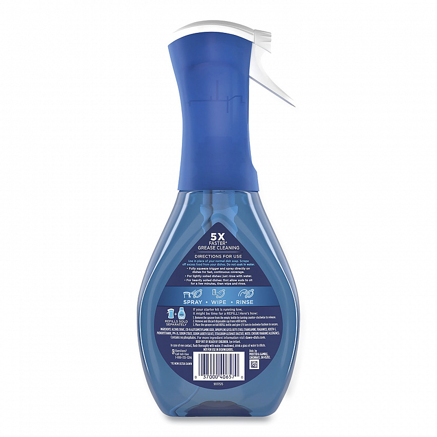 Platinum Powerwash Dish Spray, Citrus Scent, 16 oz Spray Bottle (40657)
