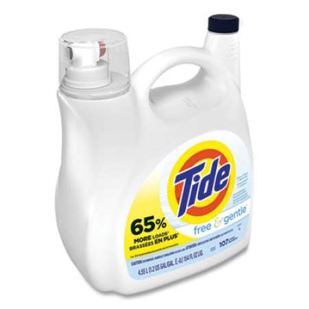 Tide Free and Gentle Liquid Laundry Detergent, 107 Loads, 154 oz Pump Bottle (24434555)