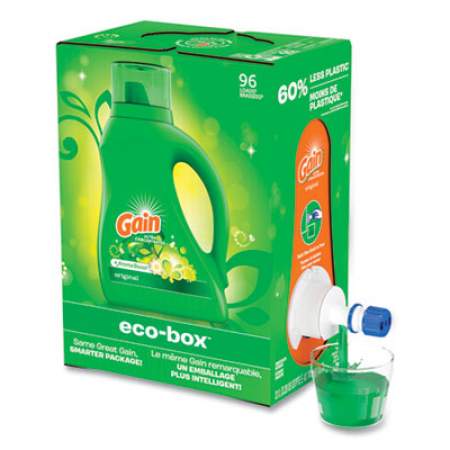 Gain Liquid Laundry Detergent, Original Scent, 105 oz Bag-in-Box (60402)
