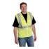 PIP ANSI Class 2 Four Pocket Zipper Safety Vest, Polyester Mesh, Hi-Viz Lime Yellow, 5X-Large (1432599)