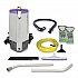 Super Coach Pro 10 Backpack Vacuum with Xover Fixed-Length Two-Piece Wand, 10 qt Tank Capacity, Gray/Purple (107304)